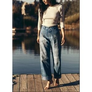 Imogene And Willie Womens Kate Straight Leg Jeans Blue Pockets Medium Wash 26